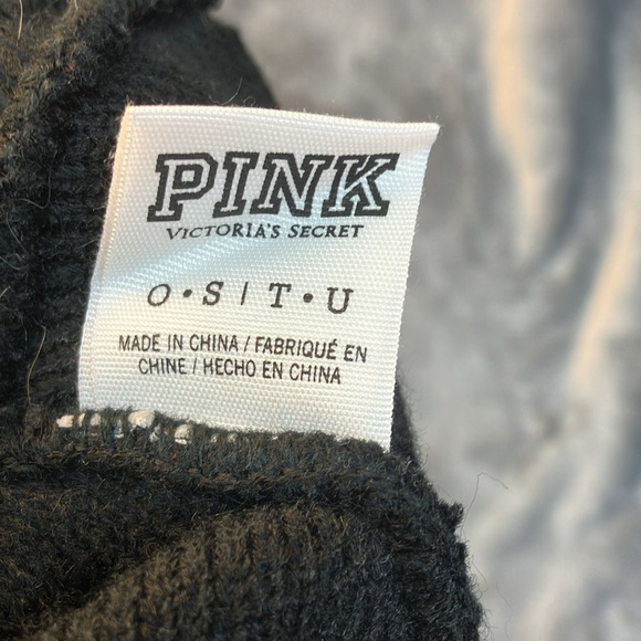 Pink Nation Knit Hat with Pom - Picture 10 of 10